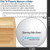LBS Lighting 18" White Plastic Post Light Globe with 8" Lip Base