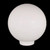LBS Lighting Replacement White 8 Inch Outdoor Acrylic Threaded Light Globe