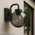 10 Inch Smoke Acrylic Light Globe Cover with 4" Fitter Neck - 20010-SM-4F