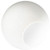30 Inch White Acrylic Lamp Post Globe - Custom Neckless Opening - 60230-WH-XX