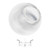 LBS Lighting Replacement 12" Clear Prismatic Plastic Globe Cover Twist Lock