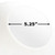 LBS Lighting Replacement White 18" Round Acrylic Light Globe with Neckless Opening