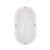 Incon Lighting White Oval Nautical Marine Style Light Fixture with Screw in Socket 