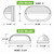 White Outdoor 13W LED Oval Bulkhead Eyelid Wall Light