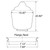 LBS Lighting 21" Clear Acorn Street Lamp Polycarbonate Trinidad Light Globe 8" Exterior Lip
