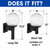 Black Outdoor Globe Wall Light with Clear Prismatic Lens - Long and Short Tail Included