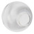 LBS Lighting 8" Outdoor Clear Prismatic Acrylic Light Globe Threaded Base