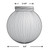 LBS Lighting 8" Outdoor Clear Prismatic Acrylic Light Globe Threaded Base