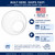 LBS Lighting 14" Clear Plastic Acrylic Light Globe Cover with Neckless Opening