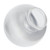 LBS Lighting Replacement 6" Clear Prismatic Plastic Light Globe with 3" Lip