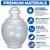 Formed Plastics FP118-8PCC 26" Polycarbonate Acorn Globe 8" Neck Lip