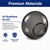 8 Inch Smoke Acrylic Round Light Globe - 4 Inch Twist Lock Base