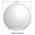 LBS Lighting Clear 24" Light Globe Acrylic Cover