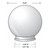 LBS Lighting Replacement Frost 16"  Plastic Post Top Globe Cover with 6" Lip Neck