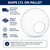 36 Inch Clear Outdoor Acrylic Round Light Globe - Custom Cut Neckless Opening - Replacement Light Cover