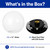 12 " White Round Globe Lamp Post Light with Black Base - Fits 3" Pole