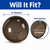 8 Inch Bronze Acrylic Round Light Globe - 3.5" Neckless Opening