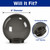 6 Inch Smoke Acrylic Round Light Globe - 3-1/4 Inch Threaded Base