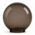 6 Inch Bronze Acrylic Round Light Globe - 3 Inch Threaded Base