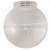 LBS Lighting 6" Clear Prismatic Acrylic Threaded Light Globe