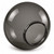 10 Inch Smoke Acrylic Round Light Globe - 4 Inch Twist Lock Base