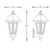 Incon Lighting Wall Coach Lantern Outdoor Medium Base Light Fixture 