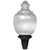 Incon Lighting LED Clear Acorn Street Lamp Fixture 36/45/54W Selectable CCT 