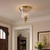 Volume V7170-2 - Rhodes 2-light Polished Brass Flush Mount Ceiling Fixture
