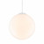 V1845-6 Volume Lighting - 14" White Glass Globe Pendant Light - 8 ft Cord