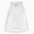Volume GS-05 - 5" Bell-Shaped Clear Ribbed Glass for Ceiling Fans or Vanity Lights