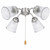 Volume GS-05 - 5" Bell-Shaped Clear Ribbed Glass for Ceiling Fans or Vanity Lights