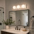 V1023-6 Volume Lighting - 18" White 3-Light Hollywood Vanity Light Fixture