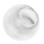 LBS Lighting Replacement 10" Clear Prismatic Acrylic Light Globe with 4" Twist Lock Neck