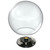 Incon Lighting 12 Inch Clear Globe Ball Outdoor Post Top Light Fixture 