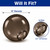 10 Inch Bronze Polycarbonate Round Light Globe - 4 Inch Fitter Neck
