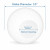 10" White Light Globe – Polycarbonate – Custom Neckless Bottom Opening