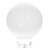LBS Lighting 10 Inch White Polycarbonate Lamp Post Globe with 4 Inch Solid Flange