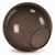 12 Inch Bronze Acrylic Round Light Globe - 5-1/4 Inch Neckless Opening