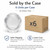 Satco 50-927 - 6" Clear Prismatic Glass Ball Shade - 3-1/4" Threaded Fitter