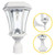 Gama Sonic Solar Lighting Victorian Bulb Solar Light w/GS Solar Light Bulb - Wall/Pier/3" Fitter Mounts - White 