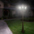 Gama Sonic Solar Lighting Royal Bulb Solar Lamp Post - w/GS Solar Light Bulb - Triple Lamps - Weathered Bronze 