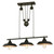 Westinghouse Lighting Westinghouse 6332500 Iron Hill Three-Light Indoor Island Pulley Pendant 