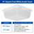 10" Frost White Square Acrylic Lens Cover LENS-1816 - Fixture Diffuser Replacement