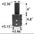 LBS Lighting Tenon Mount Adapter for 3" Round Light Pole 