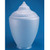 LBS Lighting 23" Frost Acorn Street Lamp Light Cover 8" Neck Lip Base