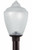 Wave Lighting 8018CL - Clear Textured Flame Tip Acorn Post Light for 3 Inch Poles