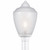 Wave Lighting 8018CL - Clear Textured Flame Tip Acorn Post Light for 3 Inch Poles