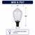 Wave Lighting 8018CL - Clear Textured Flame Tip Acorn Post Light for 3 Inch Poles