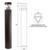  Wave Lighting C202B Bollard Mount Light 
