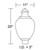  Wave Lighting 8017CL Acorn Post Top Light 